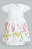 Redtag-Colar-Floral-Printed-Hem-Colour:White,-Filter:Infant-Girls-(3-to-24-Mths),-Infant-Girls-Dresses,-New-In,-New-In-ING,-Non-Sale,-S22B,-Section:Kidswear-Infant-Girls-3 to 24 Months