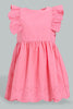 Redtag-Pink-Schiffli-Tank-Straps-With-Ruffle-Sleeve-And-Scallop-Hem-Colour:Pink,-Filter:Infant-Girls-(3-to-24-Mths),-Infant-Girls-Dresses,-New-In,-New-In-ING,-Non-Sale,-S22B,-Section:Kidswear-Infant-Girls-3 to 24 Months