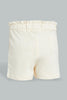 Redtag-Ivory-Pullon-Plain-Knit-Short-Colour:Ivory,-Filter:Infant-Girls-(3-to-24-Mths),-Infant-Girls-Shorts,-New-In,-New-In-ING,-Non-Sale,-S22B,-Section:Kidswear,-TBL-Infant-Girls-3 to 24 Months