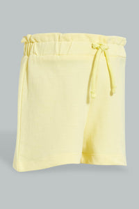 Redtag-Yellow-Pullon-Plain-Knit-Short-Colour:Yellow,-Filter:Infant-Girls-(3-to-24-Mths),-Infant-Girls-Shorts,-New-In,-New-In-ING,-Non-Sale,-S22B,-Section:Kidswear,-TBL-Infant-Girls-3 to 24 Months