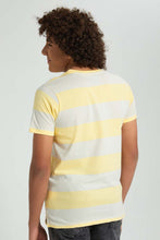 Load image into Gallery viewer, Redtag-White-Rock-N-Roll-T-Shirt-Striped-Senior-Boys-9 to 14 Years
