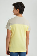 Load image into Gallery viewer, Redtag-Yellow-Fearless-T-Shirt-All-Over-Prints-Senior-Boys-9 to 14 Years
