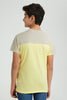Redtag-Yellow-Fearless-T-Shirt-All-Over-Prints-Senior-Boys-9 to 14 Years