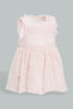 Redtag-Pink-Embroideredroidered-Mesh-Dress-Colour:Pink,-Filter:Baby-(0-to-12-Mths),-NBG-Dresses,-New-In,-New-In-NBG,-Non-Sale,-S22B,-Section:Kidswear-Baby-0 to 12 Months