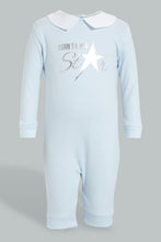 Load image into Gallery viewer, Redtag-Blue-Polo-Sleepsuit-Colour:Blue,-Filter:Baby-(0-to-12-Mths),-NBF-Sleepsuits,-New-In,-New-In-NBF,-Non-Sale,-S22B,-Section:Kidswear-Baby-0 to 12 Months
