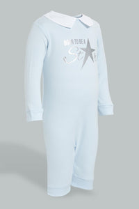 Redtag-Blue-Polo-Sleepsuit-Colour:Blue,-Filter:Baby-(0-to-12-Mths),-NBF-Sleepsuits,-New-In,-New-In-NBF,-Non-Sale,-S22B,-Section:Kidswear-Baby-0 to 12 Months