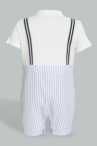 Redtag-Blue-Romper-With-Suspender-Colour:Blue,-Filter:Baby-(0-to-12-Mths),-NBF-Rompers,-New-In,-New-In-NBF,-Non-Sale,-S22B,-Section:Kidswear-Baby-0 to 12 Months