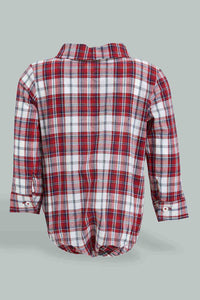 Redtag-Navy-Check-Shirt-&-Trouser-Set-Colour:Navy,-Filter:Baby-(0-to-12-Mths),-NBF-Gift-Sets,-New-In,-New-In-NBF,-Non-Sale,-S22B,-Section:Kidswear-Baby-0 to 12 Months