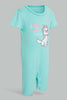 Redtag-Mint-Marrie-2-Piece-Pack-Romper-Rompers-Baby-0 to 12 Months
