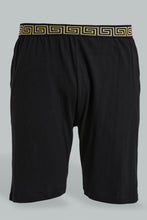 تنزيل الصورة على معرض الصور، Redtag-Black-Pyjama-Shorts-Pyjama-Bottoms-Men&#39;s-
