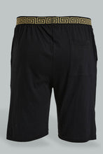 تنزيل الصورة على معرض الصور، Redtag-Black-Pyjama-Shorts-Pyjama-Bottoms-Men&#39;s-
