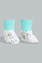 Load image into Gallery viewer, Redtag-Mint-Marie-Mittiens-&amp;-Booties-Set-Gift-Sets-Baby-0 to 12 Months
