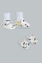 تنزيل الصورة على معرض الصور، Redtag-Yellow-Batman-Mittiens-&amp;-Booties-Set-Gift-Sets-Baby-0 to 12 Months
