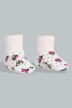تنزيل الصورة على معرض الصور، Redtag-Pink-Minnie-Mouse-Mittiens-&amp;-Booties-Set-Gift-Sets-Baby-0 to 12 Months
