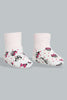 Redtag-Pink-Minnie-Mouse-Mittiens-&-Booties-Set-Gift-Sets-Baby-0 to 12 Months