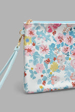 Load image into Gallery viewer, Redtag-Multi-Colour-Floral-Printed-Cosmetic-Pouches-Cosmetic-Pouches-Women-
