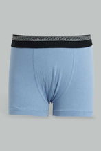 Load image into Gallery viewer, Redtag-Grey-Marl-/Blue--/-Charcoal3-Pack-Boxers-Boxers-Boys-2 to 8 Years
