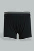 Black Boxer Short For Boys (Pack of 3)