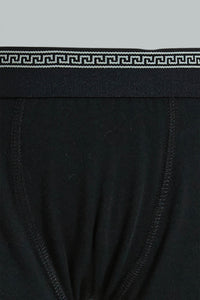 Black Boxer Short For Boys (Pack of 3)