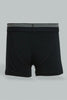 Black Boxer Short For Boys (Pack of 3)