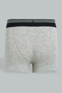 Grey Boxer Short For Boys (Pack of 3)