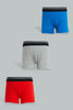 Redtag-Grey-Marl-/-Red-/-Blue--3-Pack-Boxers-365,-Boys-Boxers,-Colour:Assorted,-ESS,-Filter:Boys-(2-to-8-Yrs),-New-In,-New-In-BOY,-Non-Sale,-Section:Kidswear-Boys-2 to 8 Years