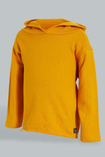Load image into Gallery viewer, Redtag-Mustard-Hoody-Sweatshirts-Colour:Mustard,-Filter:Infant-Boys-(3-to-24-Mths),-Infant-Boys-Sweatshirts,-New-In,-New-In-INB,-Non-Sale,-S22A,-Section:Kidswear-Infant-Boys-3 to 24 Months
