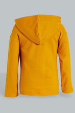 Load image into Gallery viewer, Redtag-Mustard-Hoody-Sweatshirts-Colour:Mustard,-Filter:Infant-Boys-(3-to-24-Mths),-Infant-Boys-Sweatshirts,-New-In,-New-In-INB,-Non-Sale,-S22A,-Section:Kidswear-Infant-Boys-3 to 24 Months
