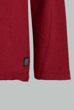 Load image into Gallery viewer, Redtag-Burgundy-Hoody-Sweatshirts-Colour:Burgundy,-Filter:Infant-Boys-(3-to-24-Mths),-Infant-Boys-Sweatshirts,-New-In,-New-In-INB,-Non-Sale,-S22A,-Section:Kidswear-Infant-Boys-3 to 24 Months

