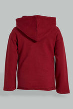 Load image into Gallery viewer, Redtag-Burgundy-Hoody-Sweatshirts-Colour:Burgundy,-Filter:Infant-Boys-(3-to-24-Mths),-Infant-Boys-Sweatshirts,-New-In,-New-In-INB,-Non-Sale,-S22A,-Section:Kidswear-Infant-Boys-3 to 24 Months
