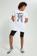 Load image into Gallery viewer, Redtag-White-Zebra-Print-T-Shirt-All-Over-Prints-Senior-Boys-9 to 14 Years
