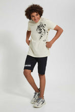 Load image into Gallery viewer, Redtag-Beige-Cheetah-Print-T-Shirt-All-Over-Prints-Senior-Boys-9 to 14 Years
