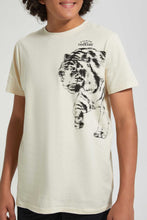 Load image into Gallery viewer, Redtag-Beige-Cheetah-Print-T-Shirt-All-Over-Prints-Senior-Boys-9 to 14 Years
