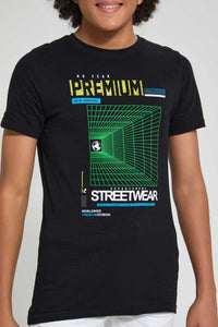 Redtag-Endless-Potential-Hd-Print-T-Shirt-All-Over-Prints-Senior-Boys-9 to 14 Years