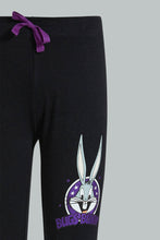 Load image into Gallery viewer, Redtag-Black-Bugs-Bunny-Print-Legging-Leggings-Girls-2 to 8 Years
