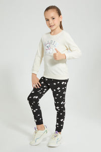Redtag-Cream-Marie-Print-SweaT-Shirt-Sweatshirts-Girls-2 to 8 Years