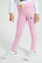 Load image into Gallery viewer, Redtag-Pink-Na-Na-Doll-Print-Legging-Leggings-Girls-2 to 8 Years
