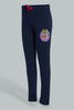 Redtag-Navy-Lol-Dolls-Print-Legging-Leggings-Girls-2 to 8 Years