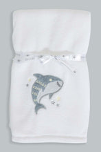 Load image into Gallery viewer, Redtag-White-Whale-Fluffy-Blanket-Baby-Blankets-Baby-0 to 12 Months
