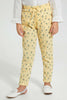 Redtag-Yellow-Floral-Printed-Trouser-Colour:Yellow,-Filter:Girls-(2-to-8-Yrs),-Girls-Trousers,-New-In,-New-In-GIR,-Non-Sale,-S22B,-Section:Kidswear,-TBL-Girls-2 to 8 Years