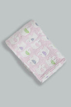 تنزيل الصورة على معرض الصور، Redtag-Pink-Elephant-Jacquard-Blanket-Baby-Blankets-Baby-0 to 12 Months
