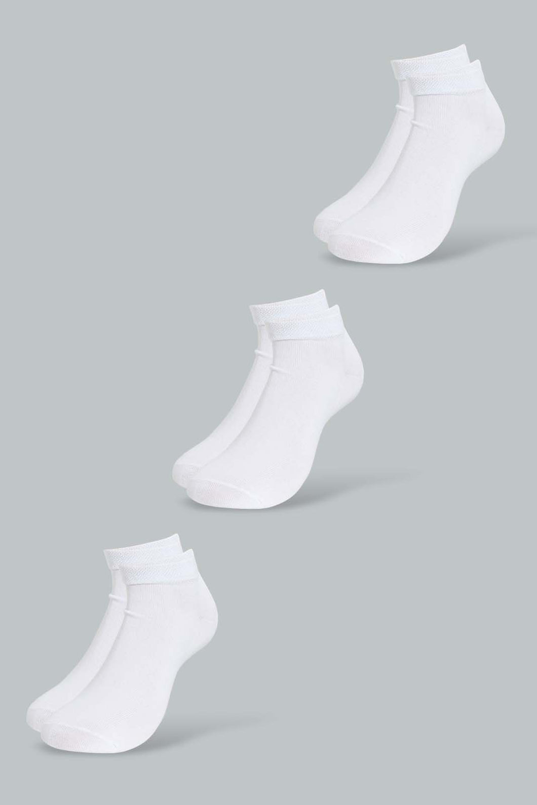 Redtag-White-3Pk-Men'S-Ankle-Socks-Ankle-Socks-Men's-