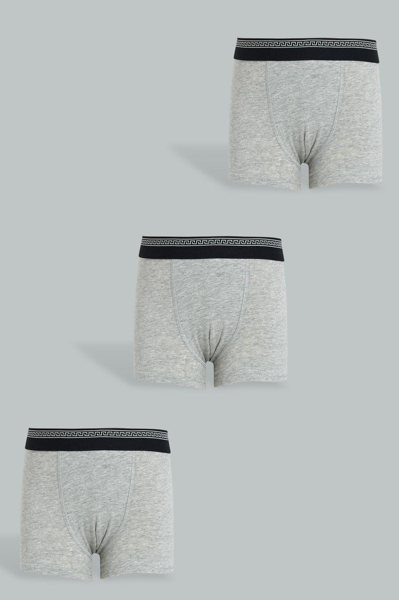 Redtag-Grey-3-Pack-Boxer-365,-Boys-Boxers,-Colour:Grey,-Filter:Boys-(2-to-8-Yrs),-New-In,-New-In-BOY,-Non-Sale,-Section:Kidswear-Boys-2 to 8 Years