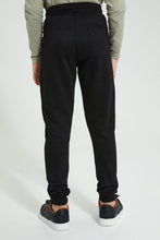 تنزيل الصورة على معرض الصور، Redtag-Black-Heat-Seal-Zip-Active-Pant-Joggers-Senior-Boys-9 to 14 Years
