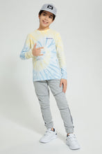 Load image into Gallery viewer, Redtag-Grey-Piping-Active-Pant-Joggers-Senior-Boys-9 to 14 Years
