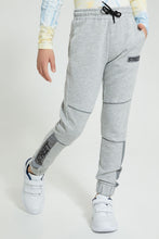 Load image into Gallery viewer, Redtag-Grey-Piping-Active-Pant-Joggers-Senior-Boys-9 to 14 Years
