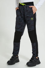 تنزيل الصورة على معرض الصور، Redtag-Black-C-Biker-Knee-Active-Pant-Joggers-Senior-Boys-9 to 14 Years
