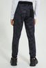 Redtag-Black-C-Biker-Knee-Active-Pant-Joggers-Senior-Boys-9 to 14 Years