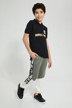 تنزيل الصورة على معرض الصور، Redtag-Olive-Tape-Active-Pant-Joggers-Senior-Boys-9 to 14 Years
