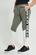 تنزيل الصورة على معرض الصور، Redtag-Olive-Tape-Active-Pant-Joggers-Senior-Boys-9 to 14 Years
